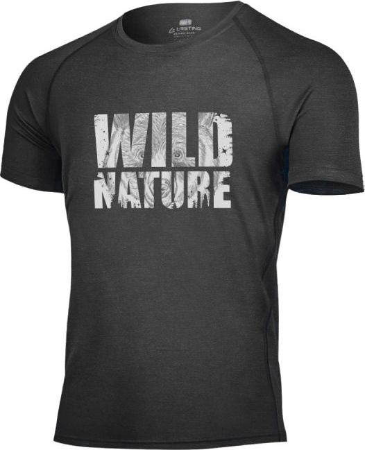 Pánské merino triko LASTING Grizly šedé Velikost: XXL