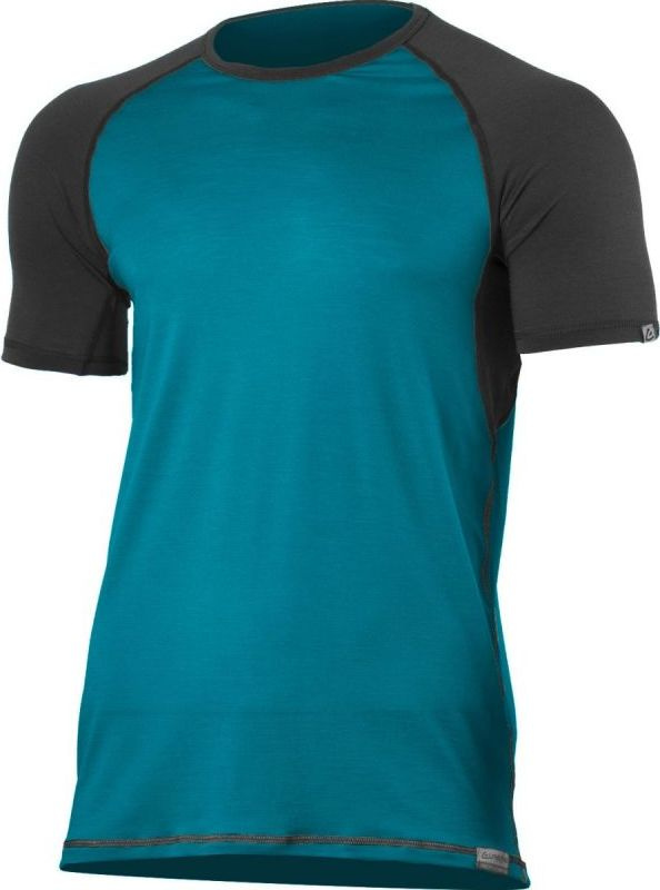 Pánské merino triko LASTING Oto modré Velikost: XXL