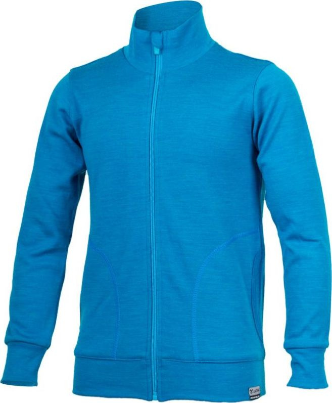 Dětská merino mikina LASTING Fero modrá Velikost: 130