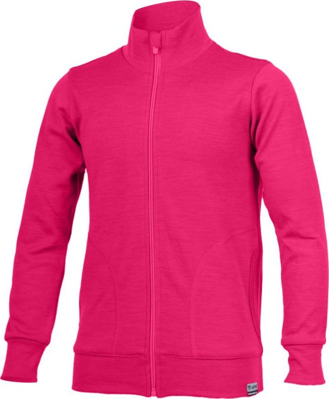 Dětská merino mikina LASTING Fero růžová Velikost: 140