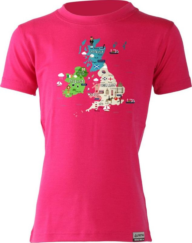 Dětské merino triko LASTING Nord růžové Velikost: 120