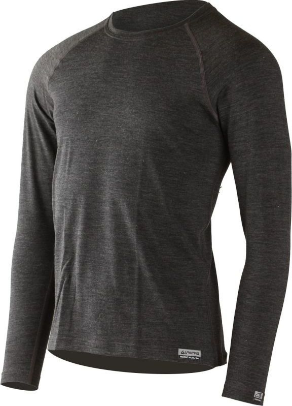 Pánské merino triko LASTING Atar šedé Velikost: XXXL