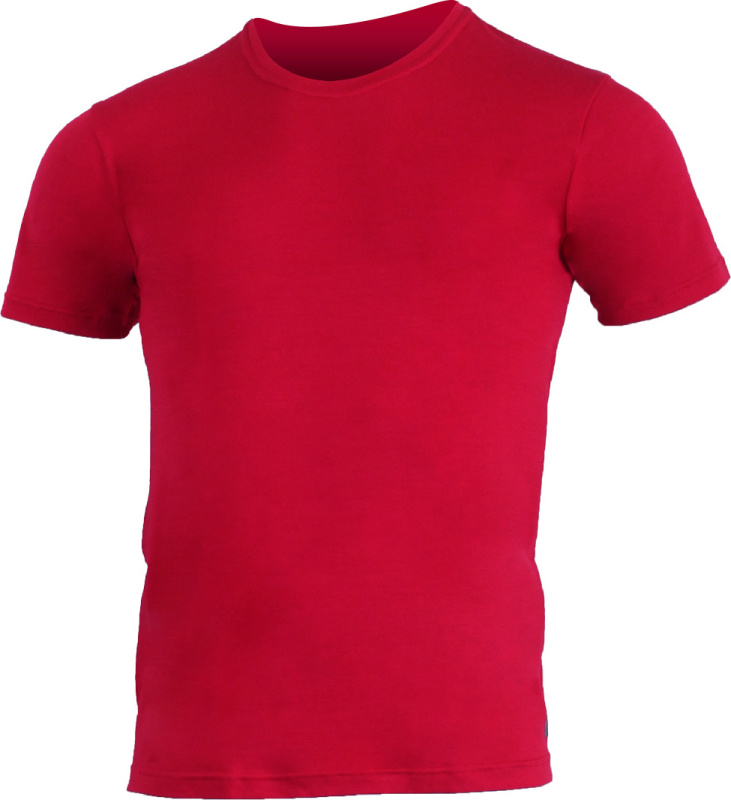 Pánské merino triko LASTING Chuan červené Velikost: M