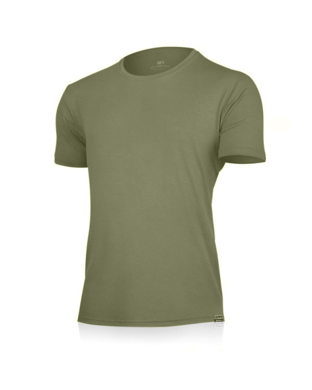 Pánské merino triko LASTING Chuan zelené Velikost: L
