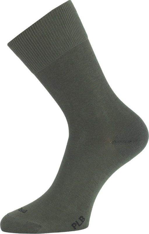 Unisex bavlněné ponožky LASTING PLB zelené Velikost: L