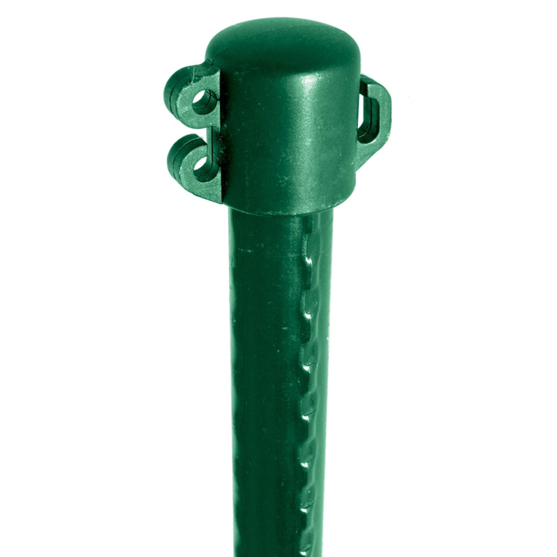 PILECKÝ Kovový sloupek pro deko. pletiva DEKORAN, PVC, zelený, pr. 20 x 1200 mm