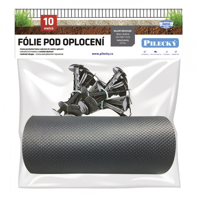 Pilecký Fólie pod plot 25 cm SET