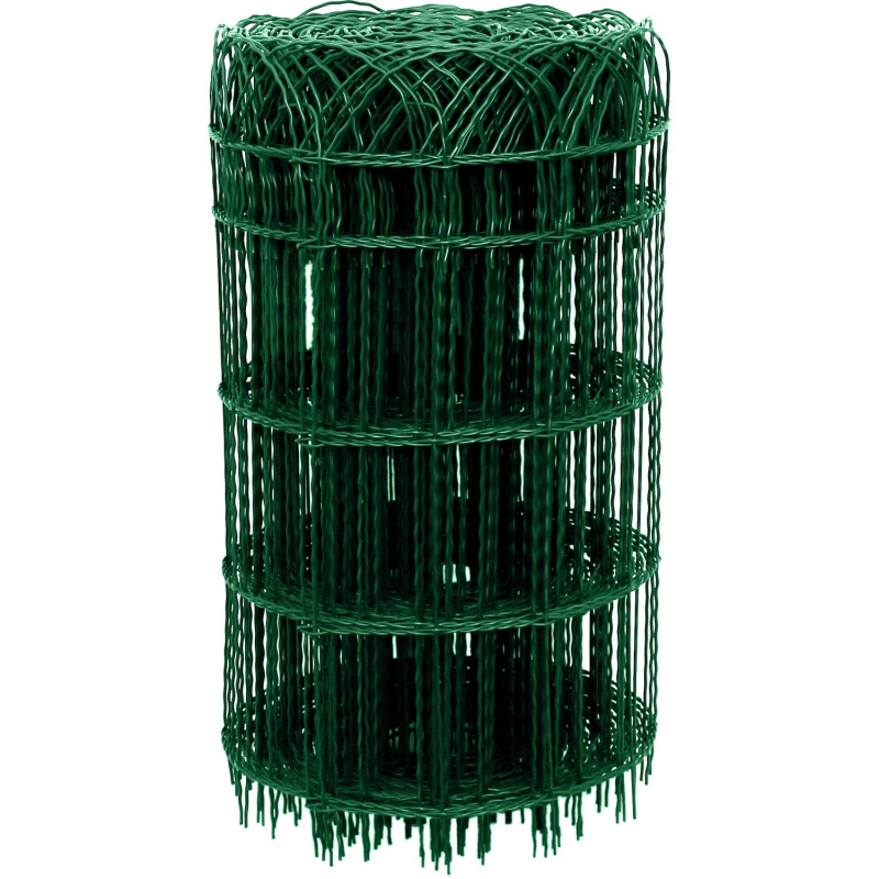 PILECKÝ Dekorační pletivo DEKORAN Zn+PVC zelené oko 90 x 150 mm výška 65 cm 25 m