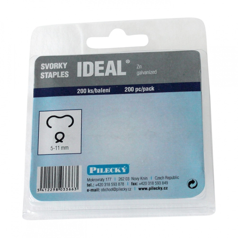 PILECKÝ Svorky IDEAL Zn pozinkované, 200 ks