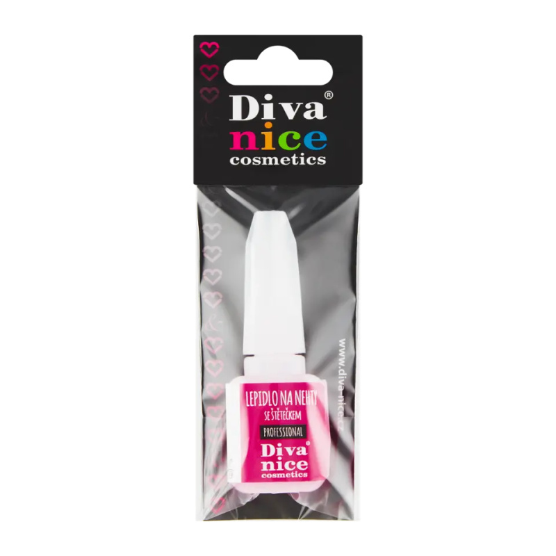 Diva & Nice Cosmetics Accessories Nails lepidlo na nehty se štětečkem 7 g