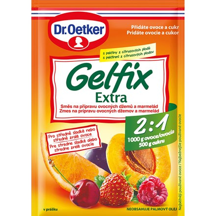 Dr. Oetker Gelfix Extra 2:1 Směs na přípravu džemů a marmelád 10 x 25 g