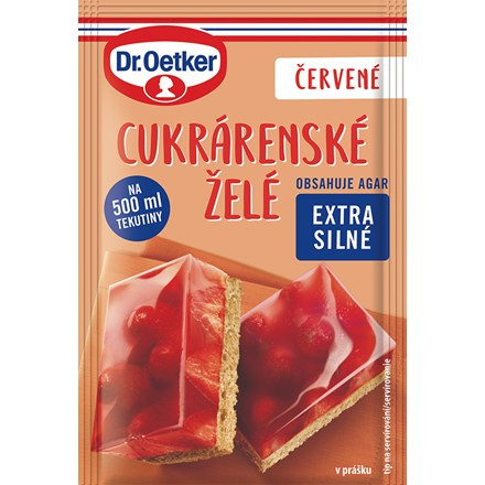 Dr. Oetker Cukrářské želé červené 36 x 10 g