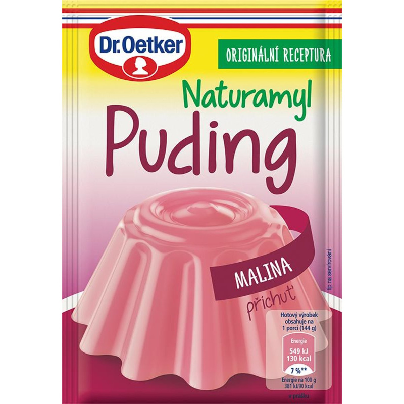 Dr.Oetker Naturamyl puding malinový