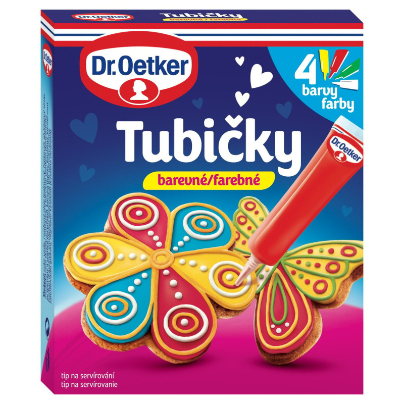 Dr.Oetker Tubičky na zdobení barevné