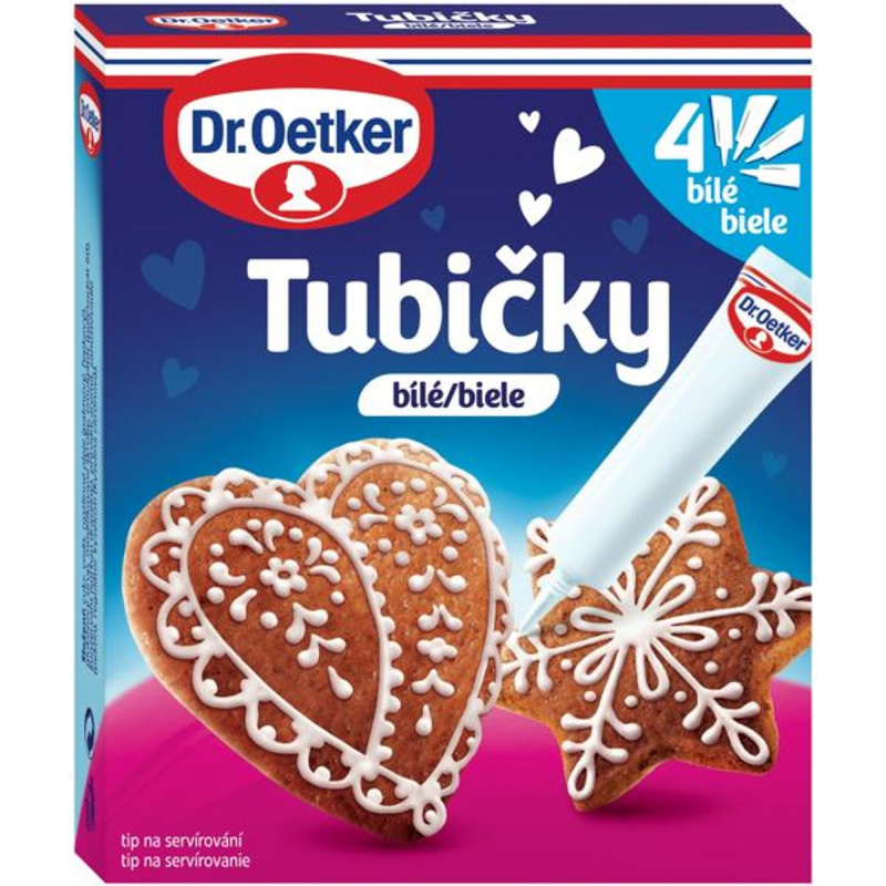 Dr.Oetker Tubičky na zdobení bílé