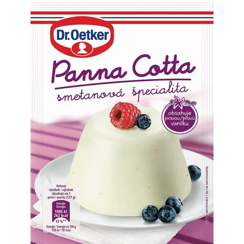 Dr.Oetker Panna Cotta s vanilkou sypká směs