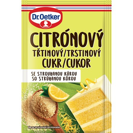 Dr. Oetker Třtinový cukr citrónový 20 x 15 g
