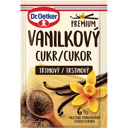 Dr. Oetker Cukr třtinový s mletým vanilkovým luskem 30 x 8 g