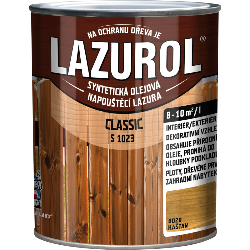Lazurol Classic 020 kaštan 0,75l
