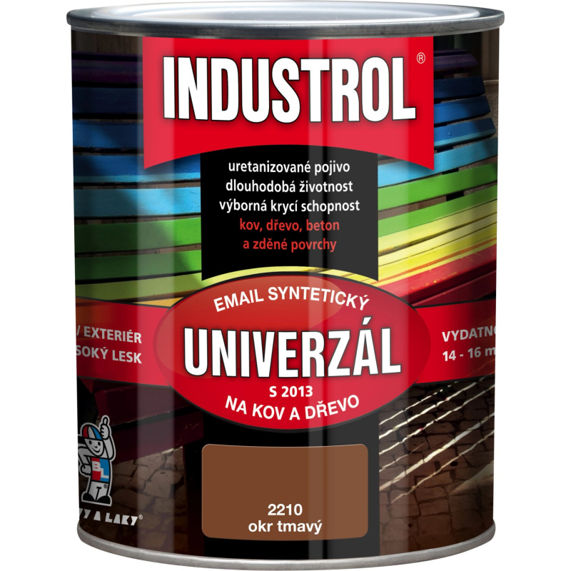 INDUSTROL Email na kov a dřevo S2013 UNIVERZÁL 2210 tmavě okrová 750 ml