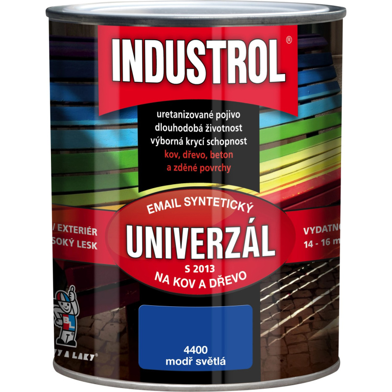 INDUSTROL Email na kov a dřevo S2013 UNIVERZÁL 4400 modř světlá 750 ml