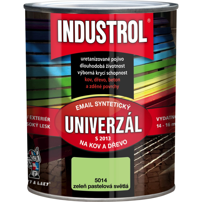 Industrol uni 5014 zeleň pastelová 0,75l