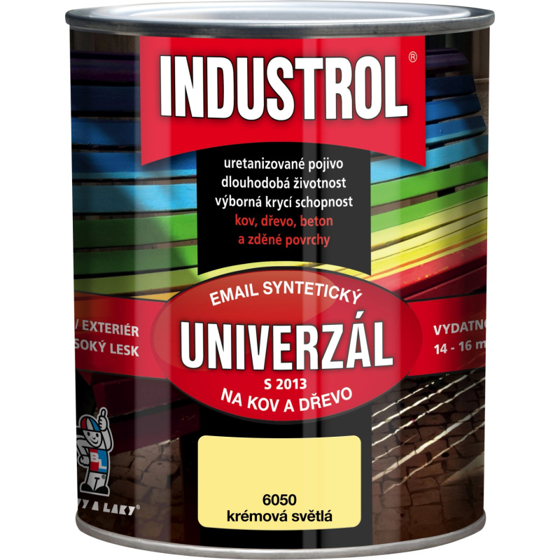 INDUSTROL Email na kov a dřevo S2013 UNIVERZÁL 6050 krémově světlá 750 ml