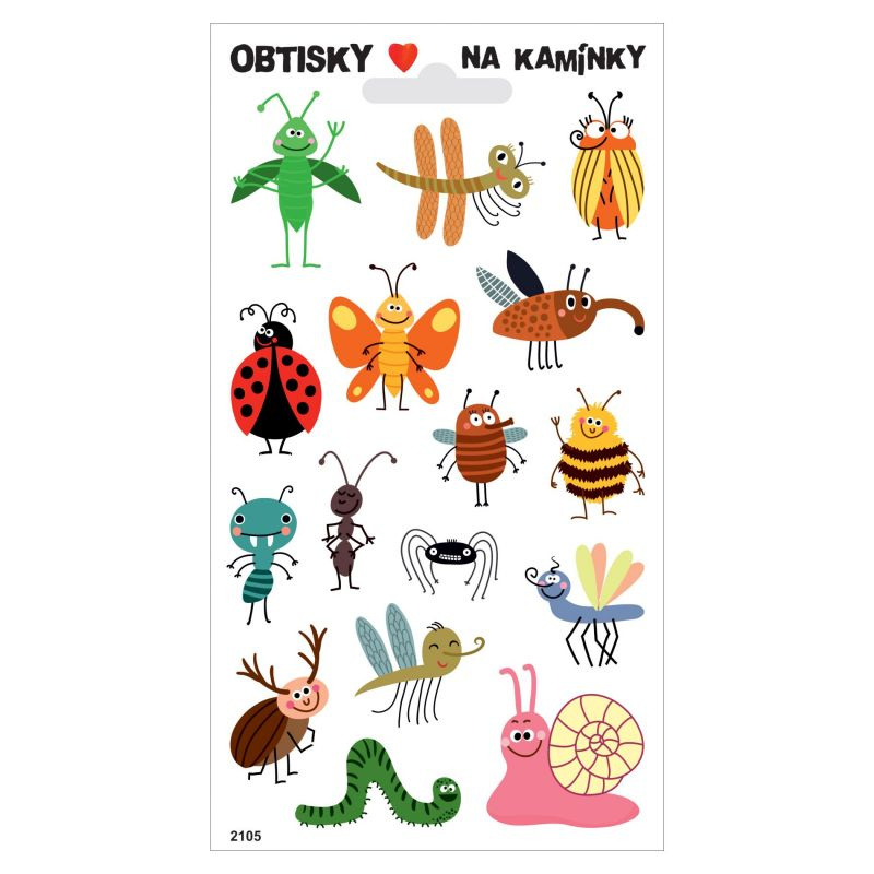 Obtisky na kamínky - Hmyz č.1