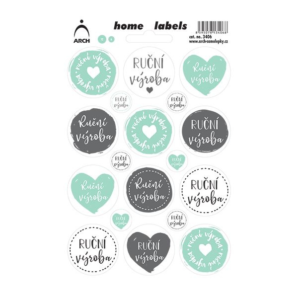 Samolepky 11,5x17cm - Ruční výroba