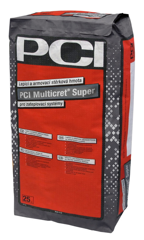 Hmota lepicí a stěrková PCI Multicret Super 25 kg