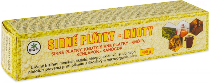 KNOTY SIRNÉ V KRABIČCE BIOM 400 G