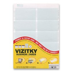 Trodat - vizitkový karton - modrý pruh