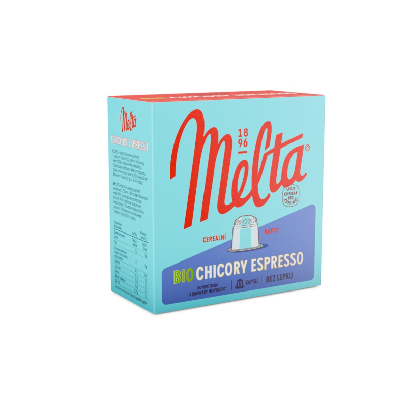 MELTA Chicory espresso BIO 15 kapslí