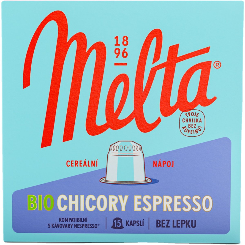MELTA Chicory espresso BIO 15 kapslí