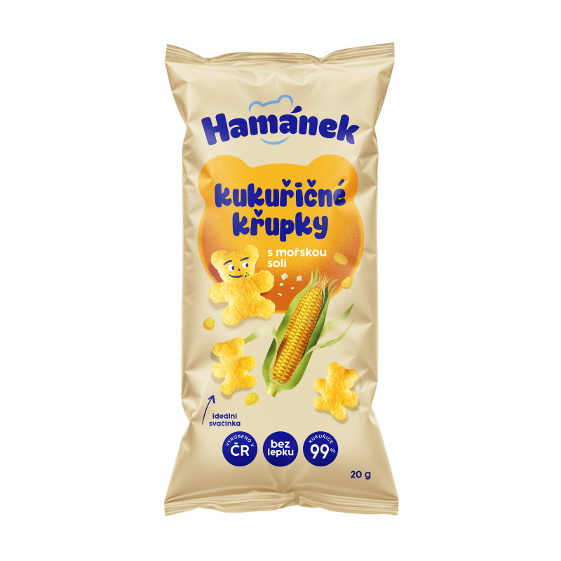 HAMÁNEK kukuřičné křupky s mořskou solí 20 g