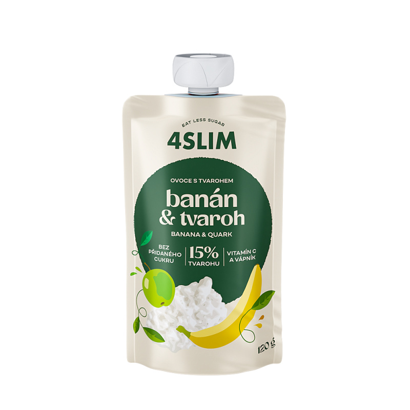 4SLIM Banán tvaroh kapsička 120 g
