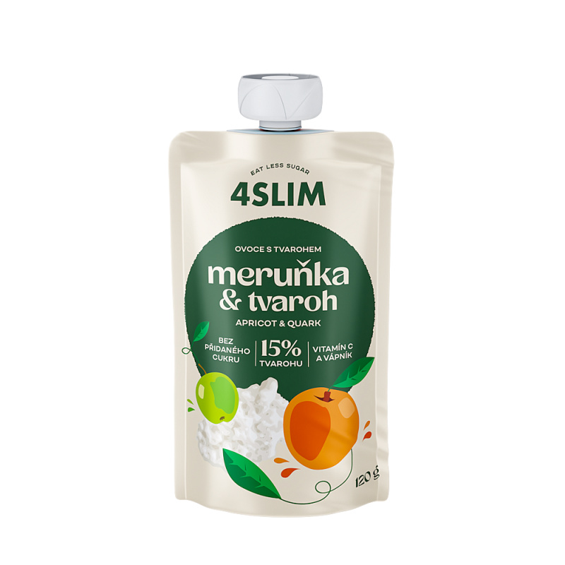 4SLIM Meruňka tvaroh kapsička 120 g