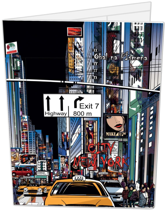 Obal na písmena - motiv NEW YORK