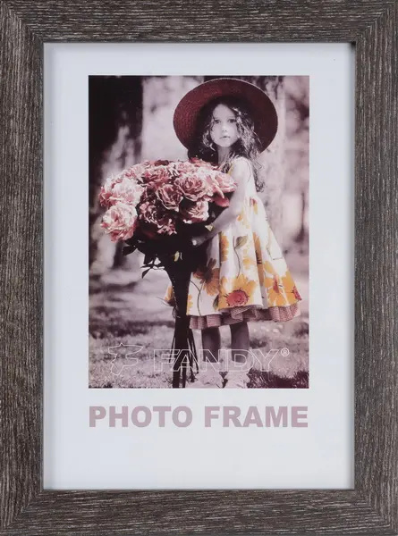 Fotorámeček dřevěný Narvik 2 10x15 cm - tmavě hnědý