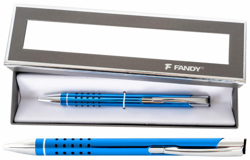 Dárková psací souprava Veno rubber B tmavě modrá - propiska