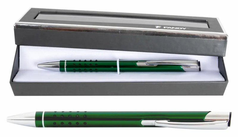 Dárková psací souprava Veno rubber B tmavě zelená - propiska