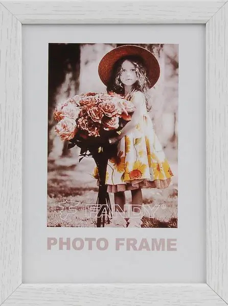Fotorámeček dřevěný Style 1 13x18 - bílý