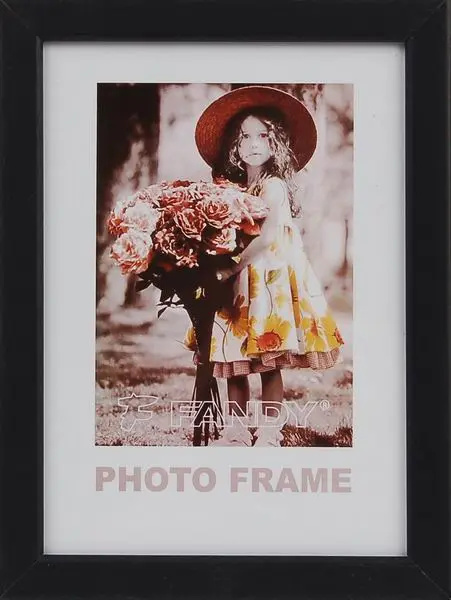 Fotorámeček dřevěný Style 4 15x21 cm - černý