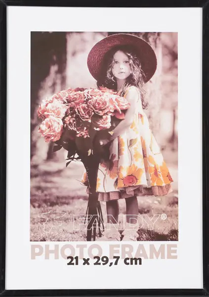 Fotorámeček plastový Simple 2 21x29,7 - černý