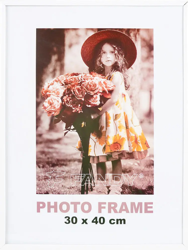 Fotorámeček plastový Simple 2 30x40 1 bílý