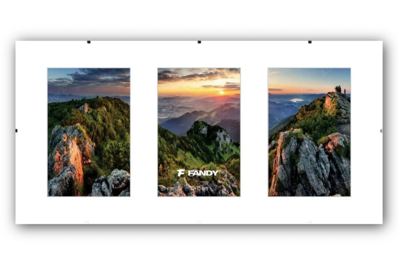 Euroklip plexi gallery 3x10x15 cm - bílé