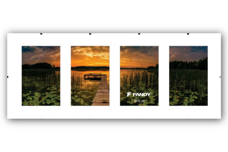 Euroklip plexi gallery 4x10x15 cm - bílé