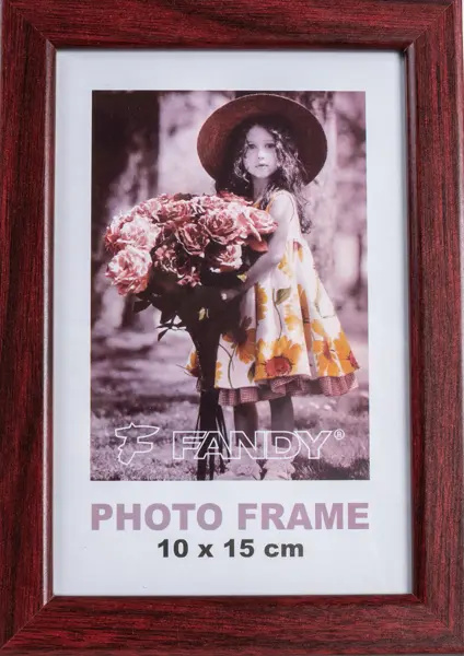 Fotorámeček dřevěný Style 5 10x15 cm - červený