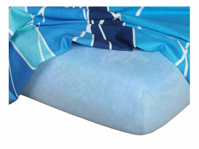 Dadka Froté prostěradlo 180x200x20 světle modré Nestandard