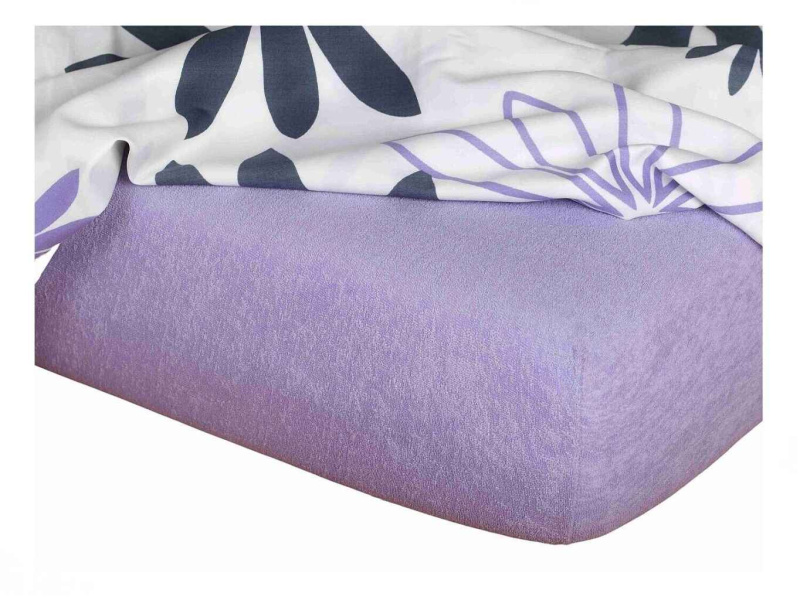 Dadka Froté prostěradlo 90x200x20 fialové Nestandard